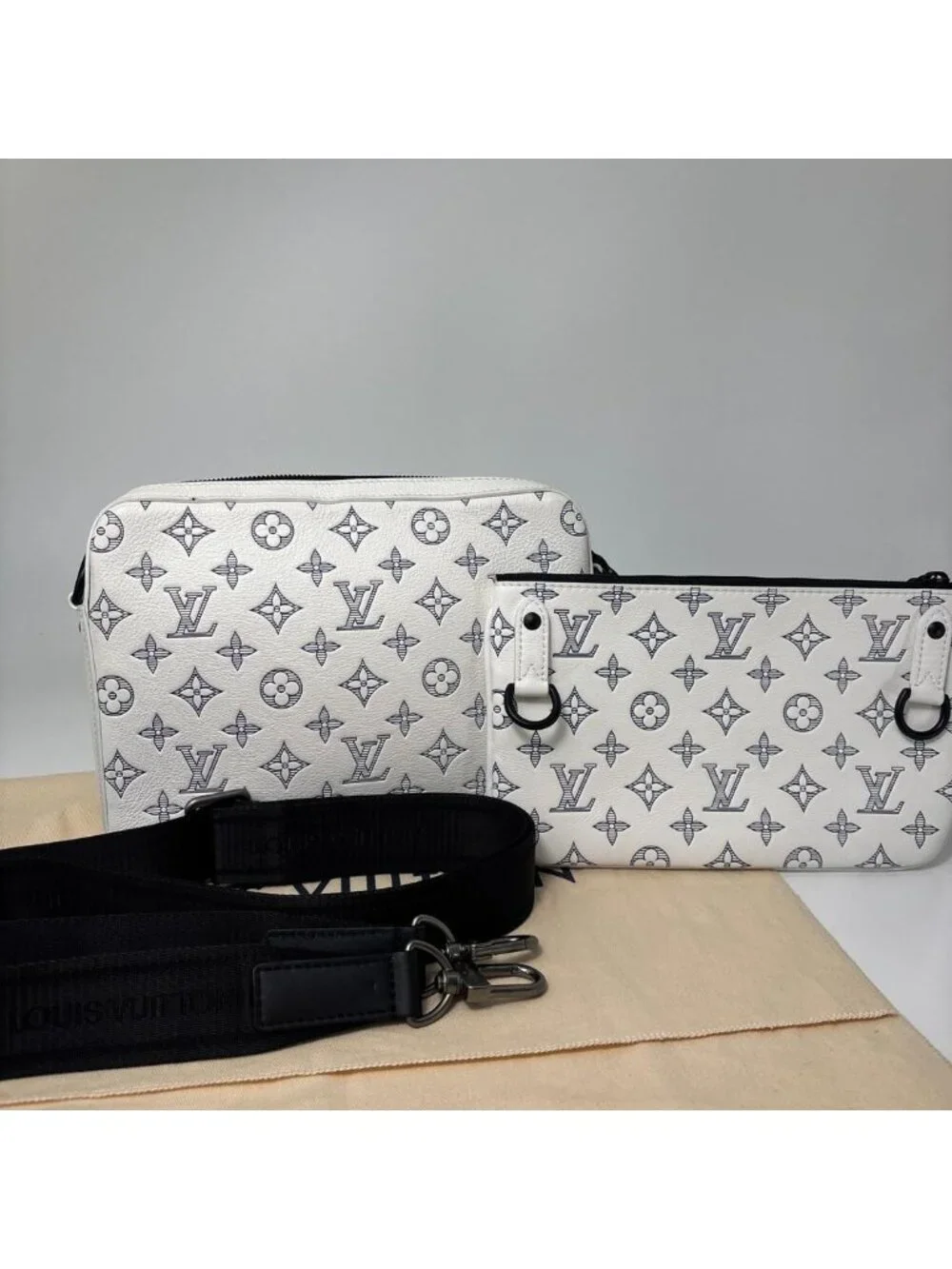 Louis Vuitton Monogram Shadow Trio Messenger Bag